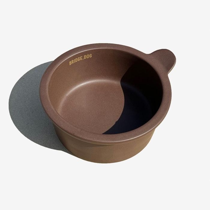 ※予約販売【BRIDGE.DOG】BRIDGE MINI BOWL（DARK CHOCO） 韓国 犬用品 ドッググッズ フードウェア 犬お皿 フードボウル 餌皿 水飲み 給水器 餌