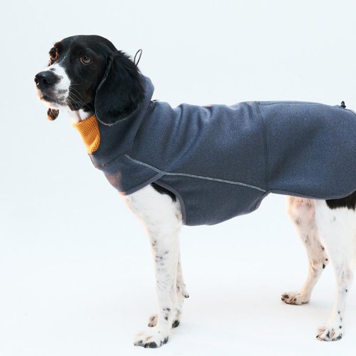 ※取っておく売りわたす【munikund】INTER FLEECE JACKET（GRAY） 犬服  ドッグウェア  大型犬  大型犬服  中型犬  中型犬服  小型犬  小型犬服  犬備品  ドッググッズ