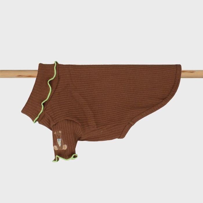 即納【OOPS! MY DOG】My Teddy Knit T（Brown） 犬服 ドッグウェア 犬の服 犬装置 ドッググッズ 大型犬 大型犬服 春 夏 秋