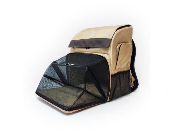 ※予約販売【INSIDE DOG & CAT】Inside L Backpack(ゴールドベージュ) 韓国 ブランド かわいい おしゃれ プレゼント 小型犬 バッグ スリング リュック キャリーバッグ マット トイレ NEW 夏 冬 お出かけ|URBAN DOG TOKYO 店