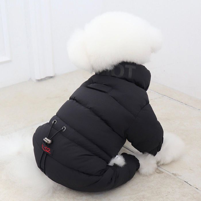 即納【Chiot】Heart Technical All インチ one padding（Dark Navy） 犬服  ドッグウェア  犬の服  小型犬  小型犬服  犬備品  ドッググッズ  冬  冬服  防寒