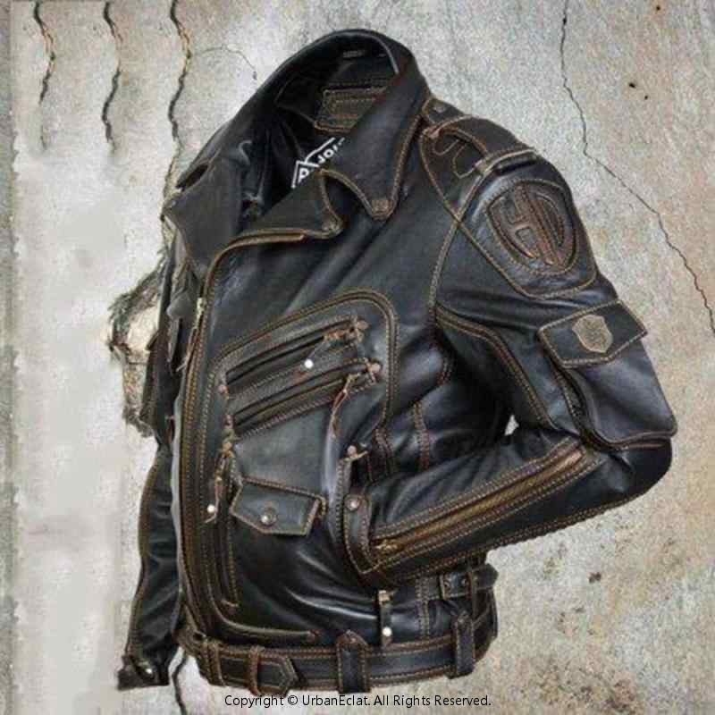 ライダースジャケット メンズ PUなめし革 上衣 アウター 前掛け 革ジャン 合皮 黒いこと 黒 多衣嚢 秋冬