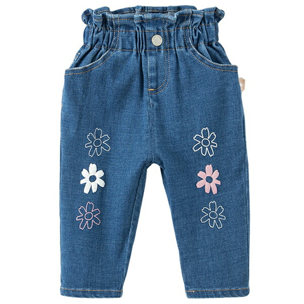 女の子 ボトムス 子供服 デニム ズボン パンツ ハイウエスト 花柄 カジュアル トレンド 学校 保育園 幼稚園 小学校 お出かけ 遠足 公園 秋 春 冬 Dbj102 70 80 90 100 110 1 130 Dave Bella デイブベラ Gamerzos Com