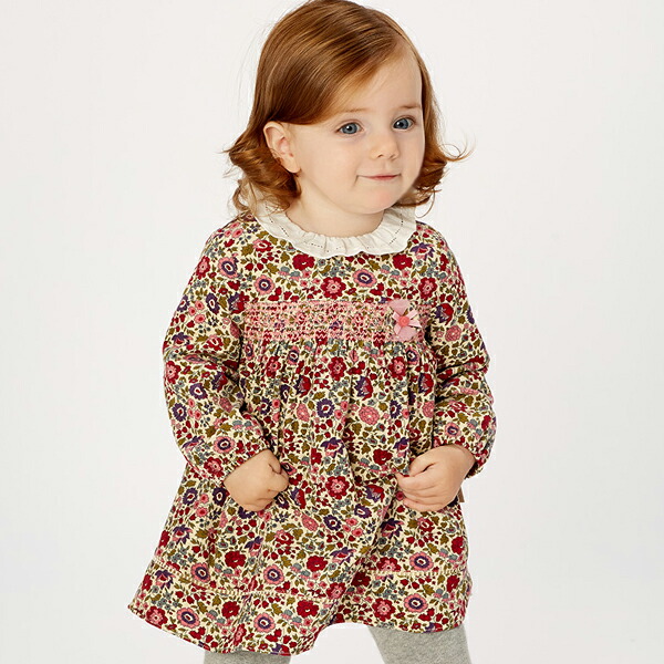 楽天市場 花柄 ワンピース 長袖 キッズ ベビー 秋 春 Aライン 70 80 90 100 110 1 130 Cm Db Davebella デイブ ベラ 上品 売れ筋 ベビー服 子供服 アーバン ミニ スタイル