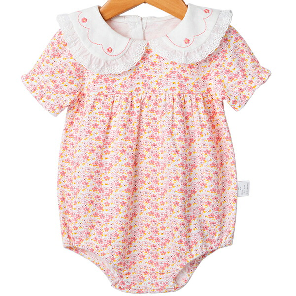 ロンパース カバーオール ベビー キッズ 襟付き 半袖 花柄 レース 股開き ししむら背広 春 夏 60 70 80 90 Cm Oissie 赤ちゃん ベビー 乳児 ベイビー 服 Manitobachiropractors Ca