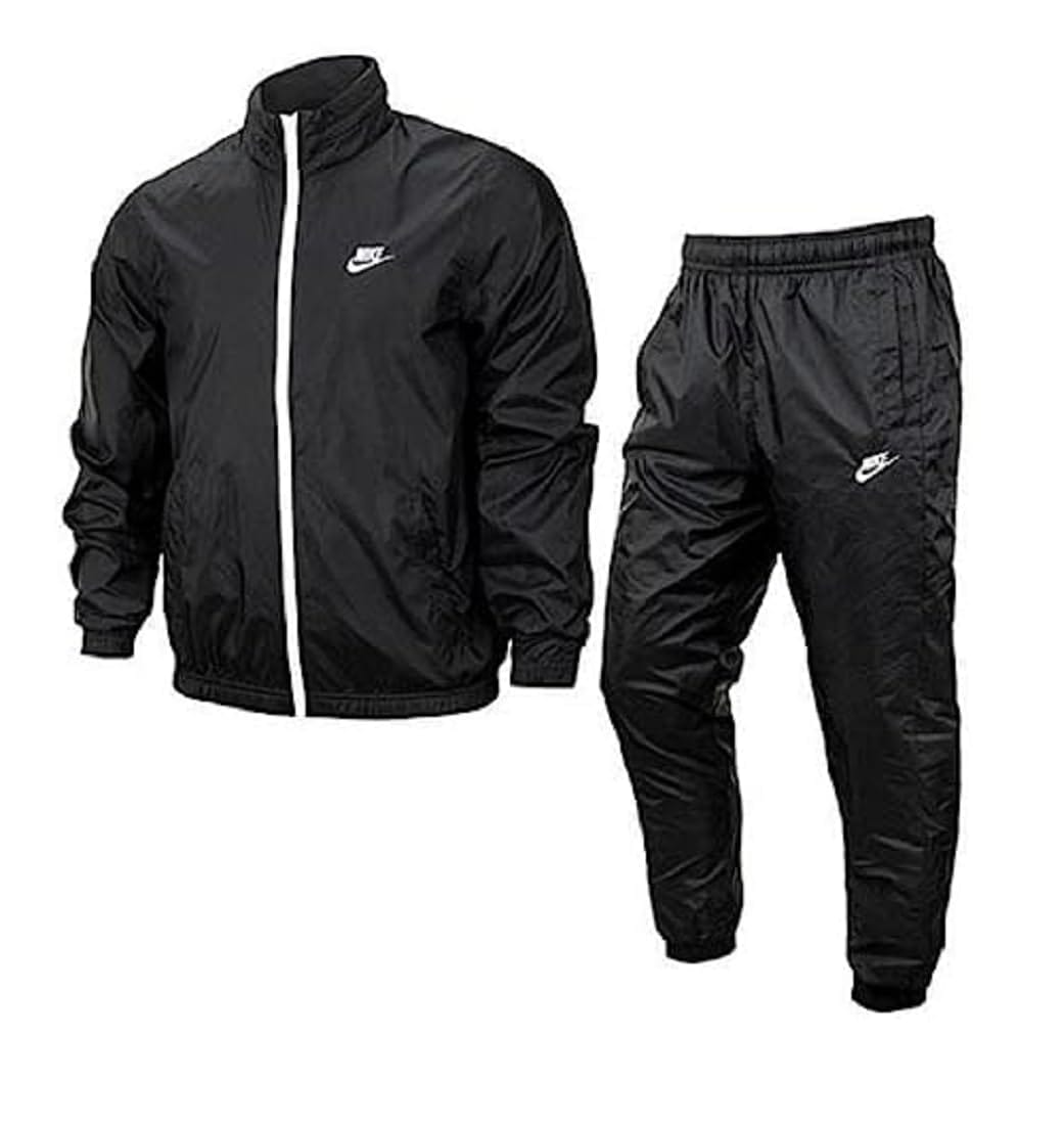NIKE [ナイキ] NSW SPE LND ストレッチウーブン トラックスーツ 裏地メッシュ ウインドアップスーツ ウィンドブレーカー ジャケット×ロングパンツ 上下セット メンズXL(176-185cm) 国内正規品 DR3338 ブラック/ホワイト