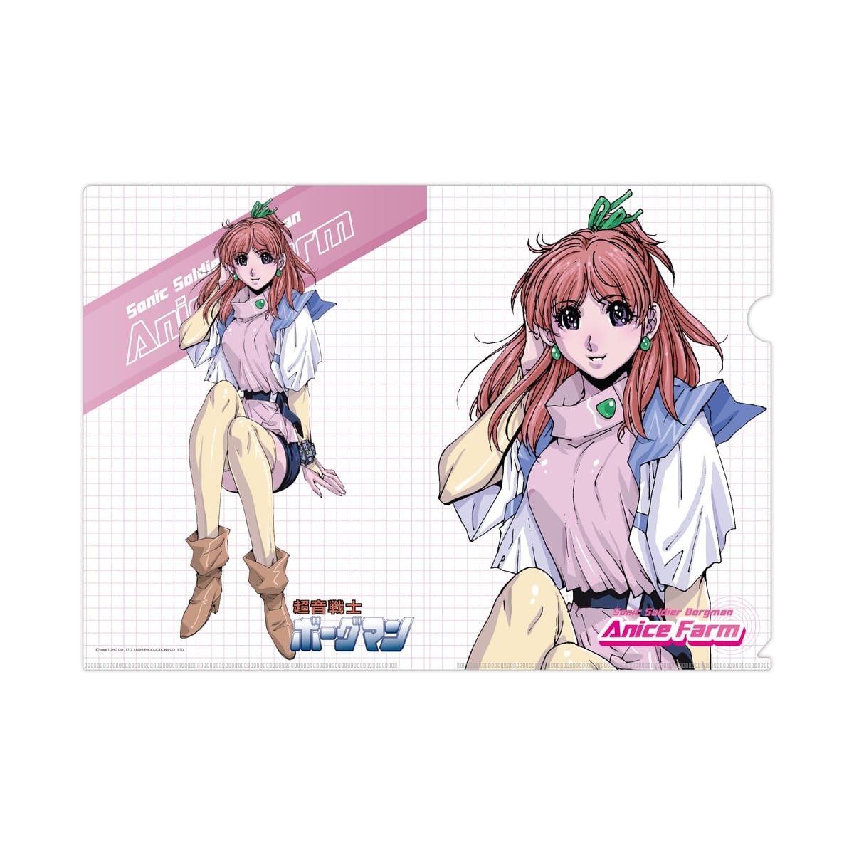 超音戦士ボーグマン アニス・ファーム クリアファイル A4画像
