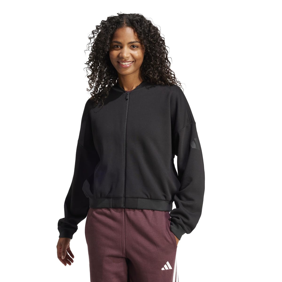 adidas(アディダス) ジャージトップエッセンシャルズ コンテンポラリーロゴ ボンバージャケット KVC35レディース