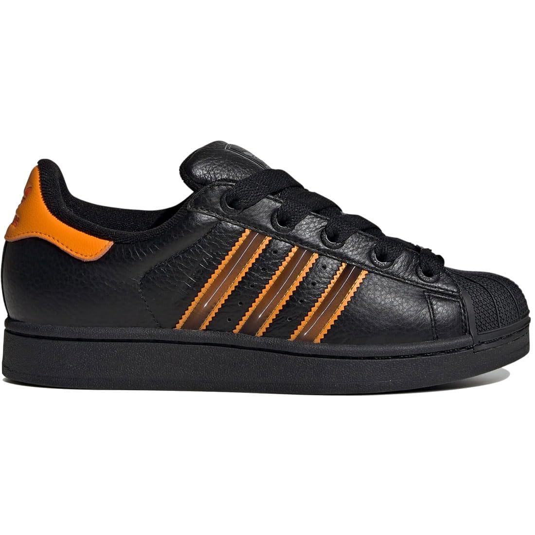 [アディダス] はやりっ児II W SUPERSTAR II 中核グループ黒いこと/労働者の一団オレンジ色/セミインパクトオレンジ JQ6469