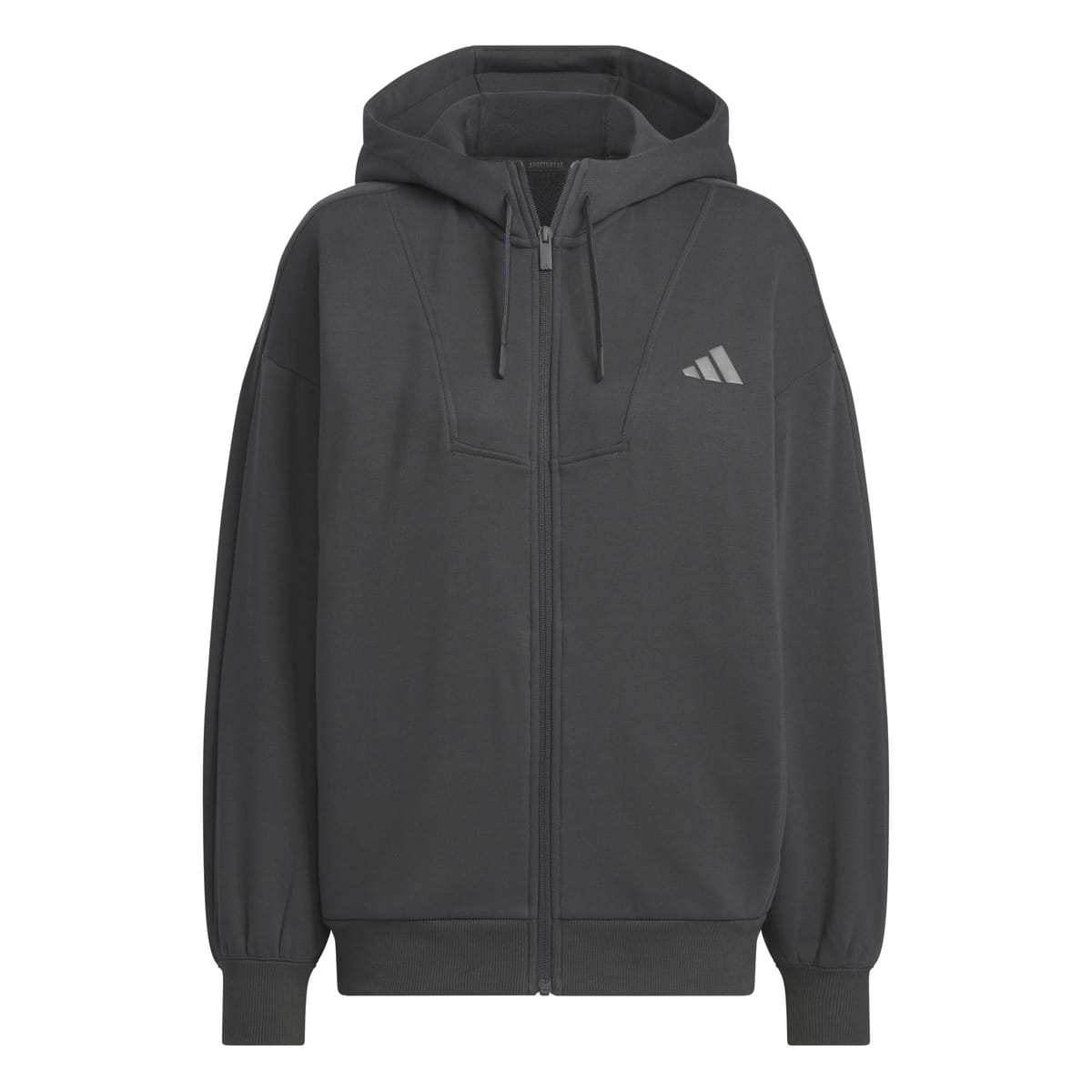 adidas(アディダス) スウェット パーカーワーディング ルーズフィット フリース フルジップパーカー JSY18/IEH71レディース