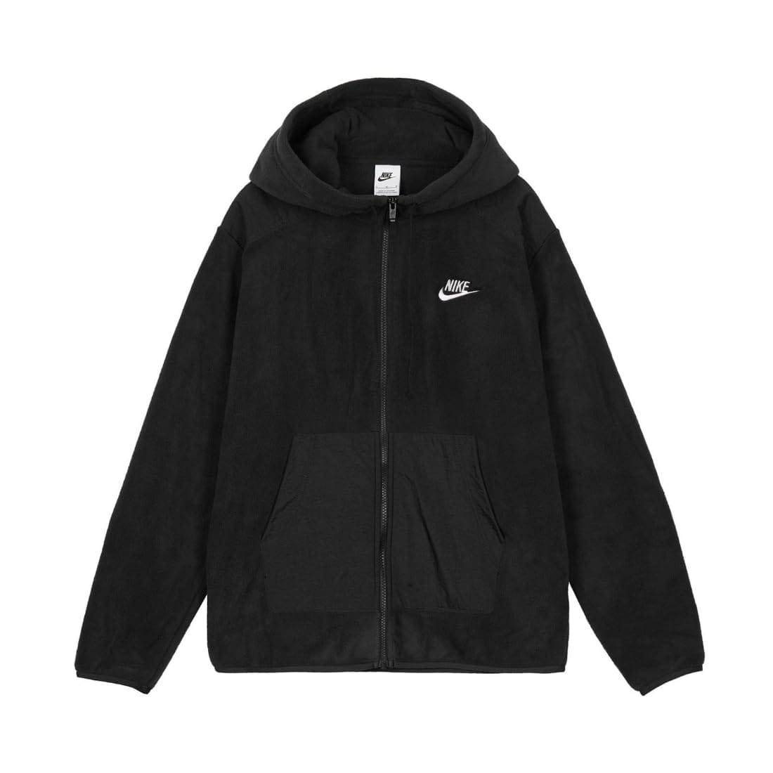 ナイキ NIKE NSW SPE+ 冬期 フリース フルジップ フーディ パーカー フリース 上衣 防寒 軽さ マイクロフリース ナイロン ウーブン うつり変わり 3ダイアログボックスボンネット 長袖 アイアン薄墨色 冬 メンズ 置き目品