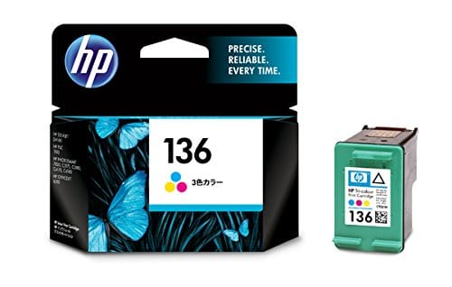 ヒューレット・パッカード HP 136刷り上げる薬莢 色合い