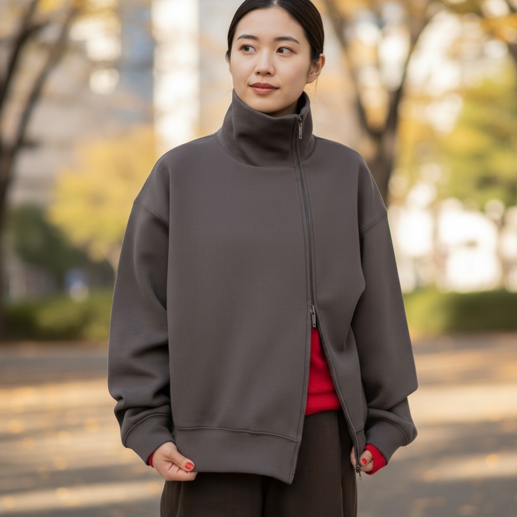 【楽天市場】【クーポンで激短10%OFF】クロッシェ アシンメトリースタンドブルゾン CLOCHE ( 55285657 ) アウター ...