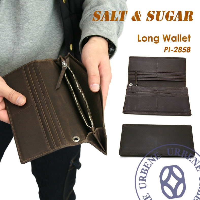 楽天市場】ソルトアンドシュガー レザーロングウォレット 三方ラウンド