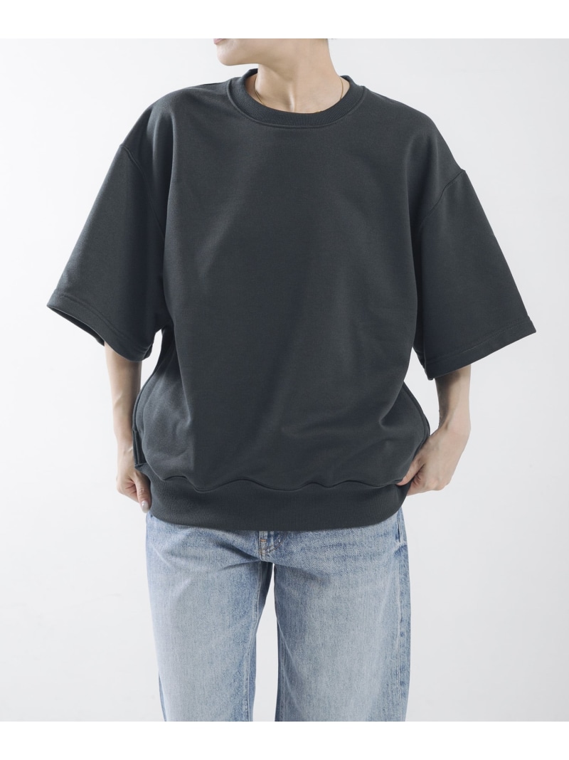 DAIWA PIER39 Ws TECH SWEAT CREW S/S URBAN RESEARCH BUYERS SELECT ユーアールビーエス トップス スウェット・トレーナー ブラック グレー【送料無料】[ Fashion]