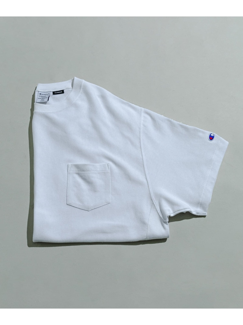 【SALE／30%OFF】LOWERCASE×Champion 速乾ReverseWEave TEE URBAN RESEARCH BUYERS SELECT ユーアールビーエス トップス カットソー・Tシャツ ネイビー ブラック グレー ホワイト【RBA_E】【送料無料】[ Fashion]