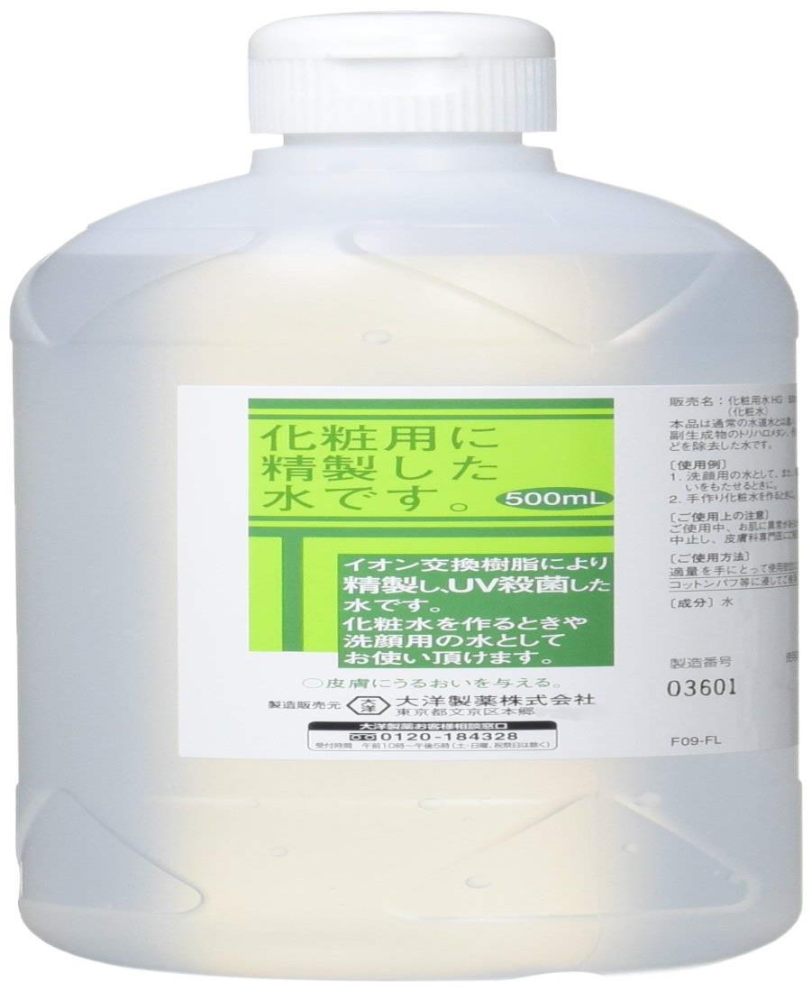 楽天市場】化粧用 精製水 純水 HG 500ml×6本セット 洗顔用 原液