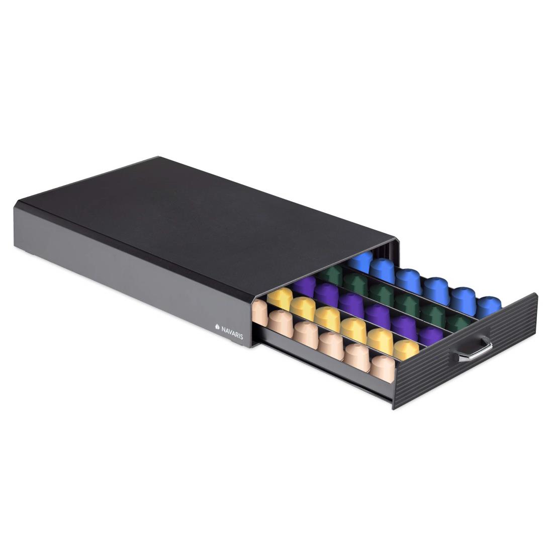 楽天市場】カプセルホルダー 引き出し式 カプセル収納ケース コーヒーカプセルスタンド エスプレッソマシン用収納ラック 省スペース収納  引出し収納式収納スタンド : ReLIFE（リライフ）