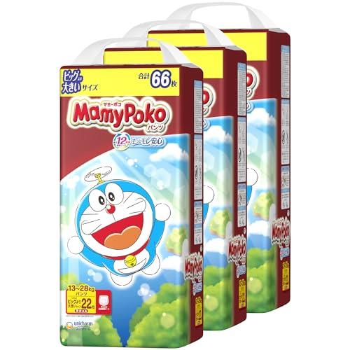 【楽天市場】【パ ン ツ ビッグより大きいサイズ】マミーポコ パ ン ツ ドラえもん オムツ(13~28kg)66枚(22枚×3)〔ケース品