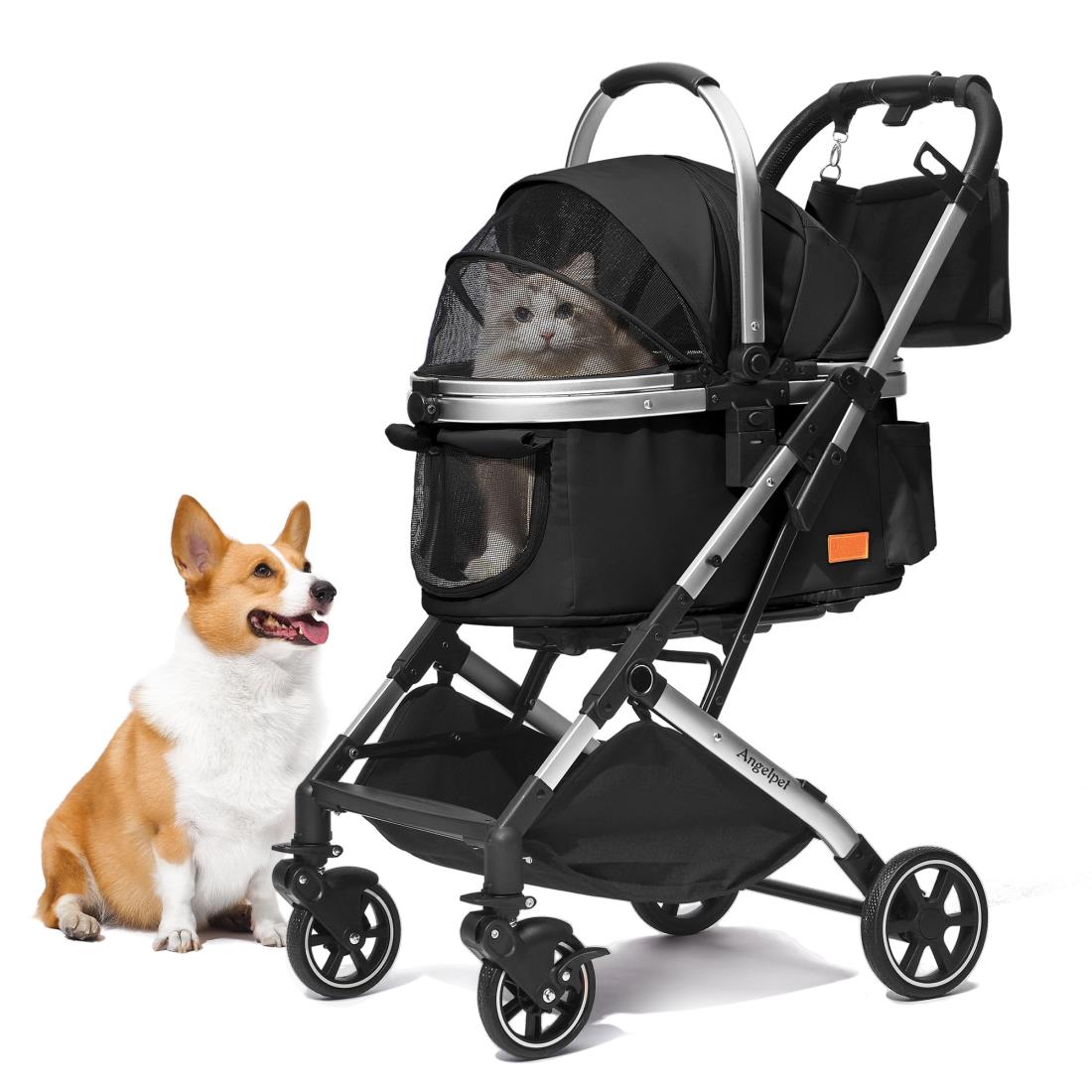 Angelpet ペットカート 分離型 折りたたみ式 (ＢＫ) Amazon | Angelpet ペットカート 分離型 【特許登録済み】猫 犬