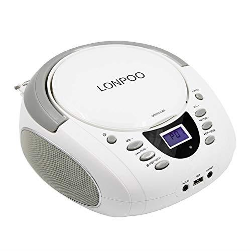 LONPOO CDステレオシステムミニコンポ FMラジオ Bluetooth対応 Amazon.co.jp: 30W CDステレオシステムミニコンポ CDプレーヤー
