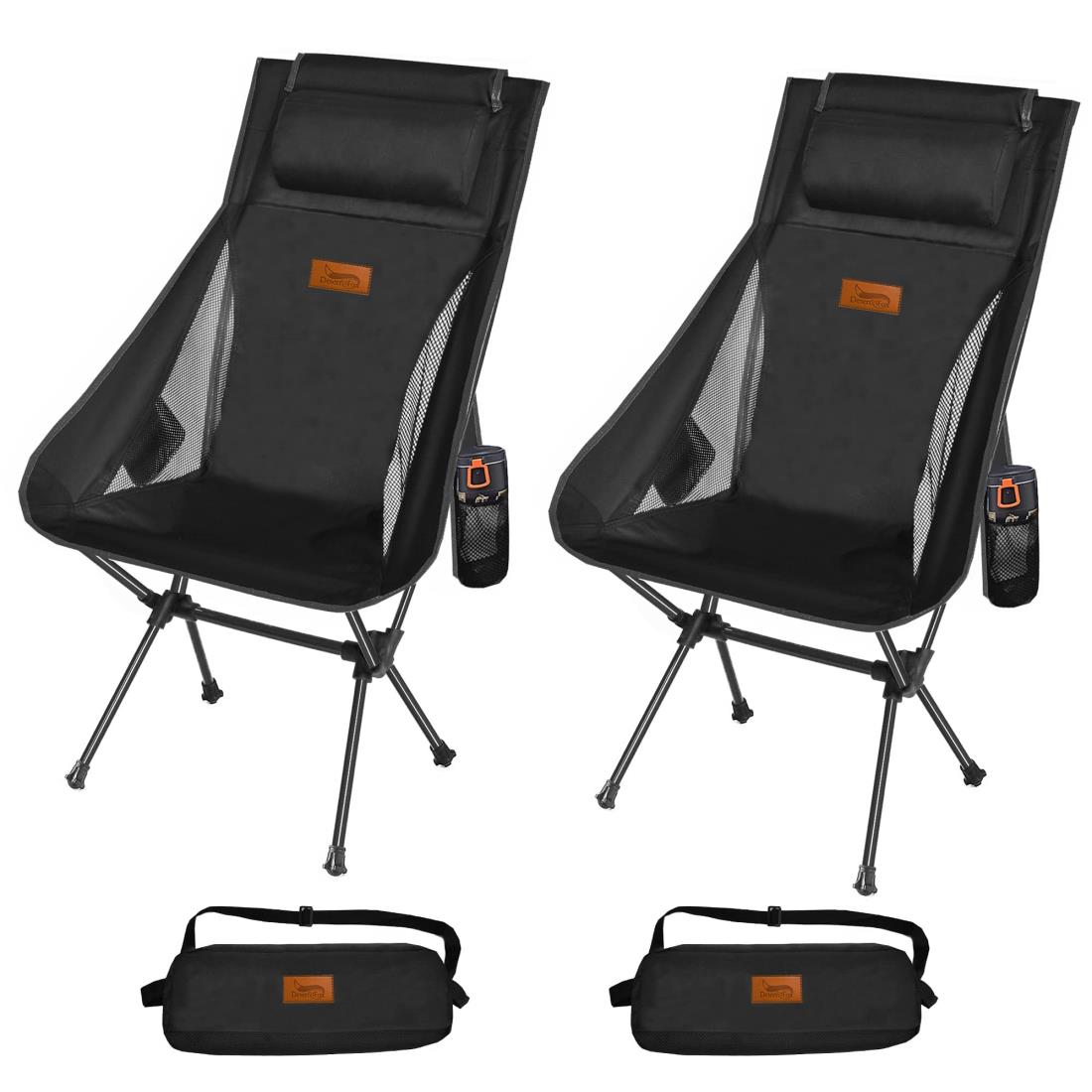 楽天市場】DesertFox アウトドアチェア 折りたたみ 枕付き 超軽量