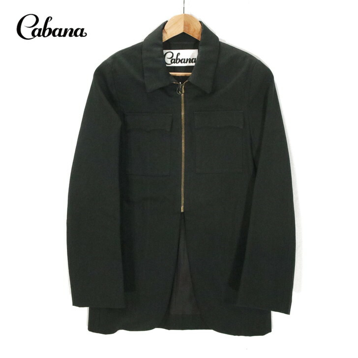 75％オフ 新品 正規品 CABANA カバナ 36 Sサイズ ブラック ジャケット ジップアップジャケット メンズライク カジュアル きれいめ おしゃれ かわいい レディース