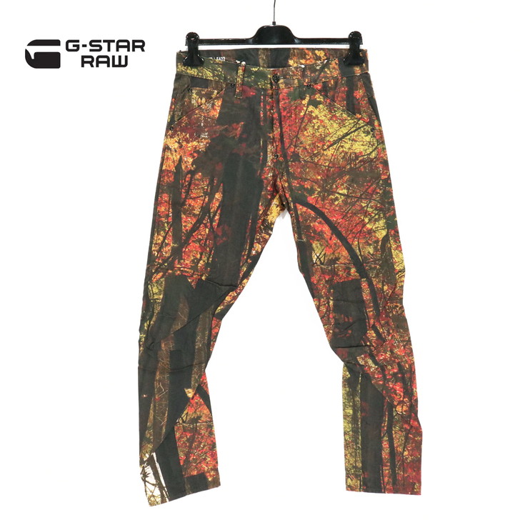 65％オフ 新品 正規品 ジースターロゥ G-Star RAW パンツ 29 30 31 34 メンズ Mサイズ Lサイズ LLサイズ マルチ 5ポケット コットン100% プリント 5622 3D TAPERED D04956-A004-9485