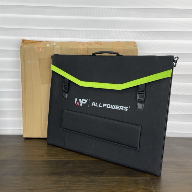 ★お買い物マラソン期間中限定　ポイント10倍★ポータブルソーラーパネル 【中古】動作保証 ALLPOWERS AP-SP-033-BLA 折り畳み式 4面 太陽光発電 防水 IP66 / 70103 15,923円