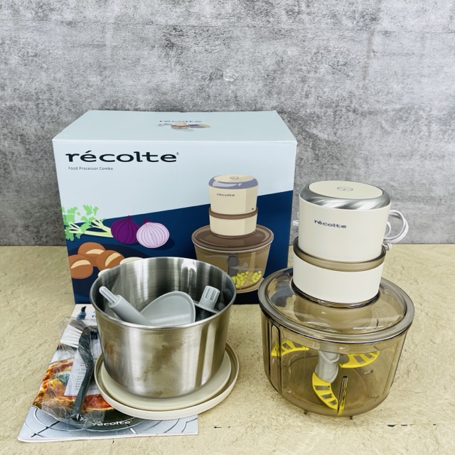 見せびらかす品 レコルト フードプロセッサーコンボ 【中古】動くこと引きうける recolte RCP-6 皮膚軟化剤白いこと 1台7役 家電生産物/517210