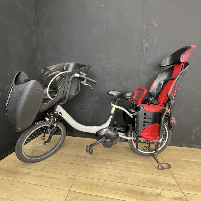 貨物輸送無料 YAMAHA PASKISS PA20KXL 赤ちゃん乗せ 電動銀輪 【中古】 ヤマハ 通り手形口吸い 20in 蓄電池皆無 鍵付き添い人 E/58712