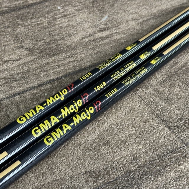 希少 レア 美品 GMA Majo TOUR-X NGS ドライバー シャフト 3本セット ブラック ゴルフ 【中古】/ 515013