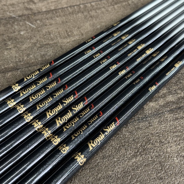 ★お買い物マラソン期間中限定 ポイント10倍★希少 レア 未使用保管品 GMA Royal Star J FLEX-S シャフト 9本セット アイアン フェアウェイウッド ゴルフ / 515019 在★4|urica店