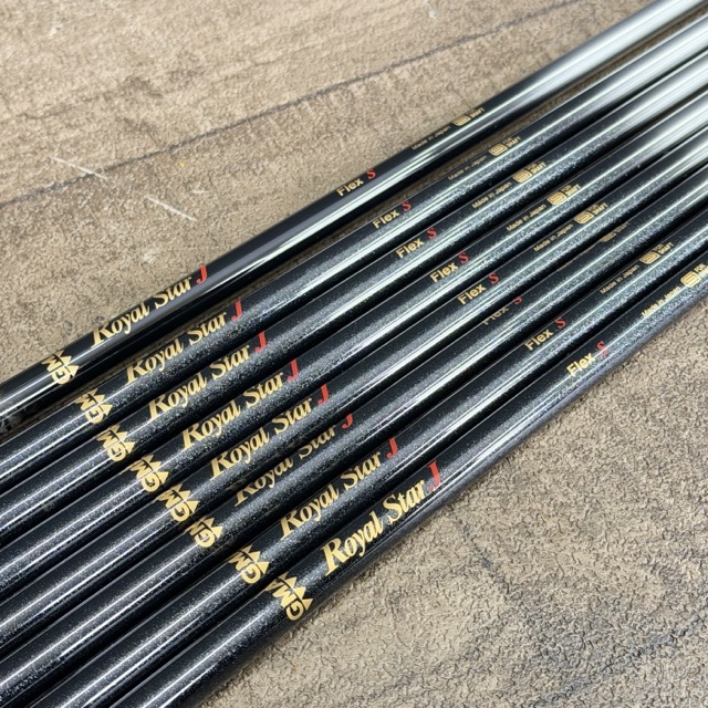希少 レア 未使用保管品 GMA Royal Star J FLEX-S シャフト 8本セット アイアン フェアウェイウッド ゴルフ / 515021 在★6
