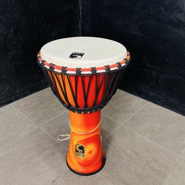 TOCA PERCUSSION トカ パーカッション ジャンベ 10インチ 【中古】オレンジ 打楽器 民族楽器/517621｜urica店