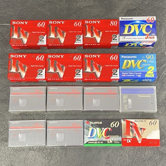 ★百貨店大売り出し継続期間中押さえる 尖んがり10倍★新品未開封 ミニ DVテープ 25点書き割り ソニー パナソニック 富士写真フィルム AY-DVM60V3 2DVM60R3 DVM60R 他 / 514322