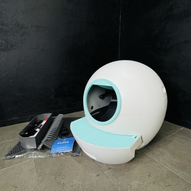 ★お買い物マラソン期間中限定 ポイント10倍★elp pet 全自動猫トイレ 【中古】動作保証 ペットトイレ 容量猫トイレ5L ゴミ収納箱4L お手入れ簡単 ホワイト / 70427｜urica店