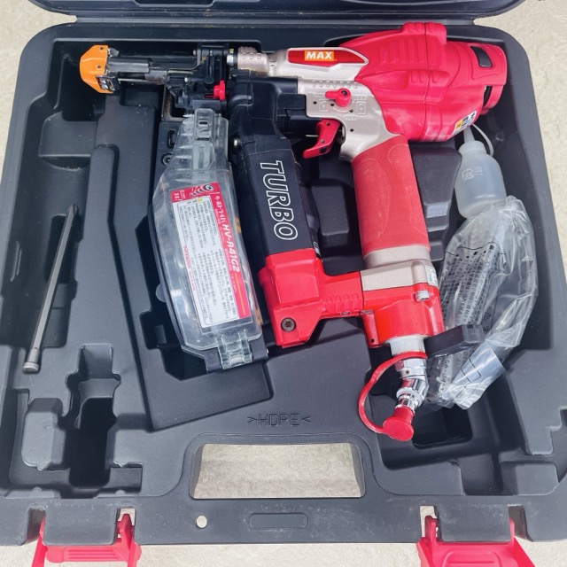 ターボ１番ウッド 【中古】MAX マックス HV-R41G2 ねじ打機 41粍 高圧螺旋釘打機 大気圏物の具 手道具 未読み合わせる / 517035