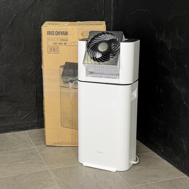 ★お買い物マラソン 期間中限定 ポイント10倍★サーキュレーター 衣類乾燥除湿機 【中古】動作保証 IRIS OHYAMA IJD-I50-W 2025年製 ホワイト アイリスオーヤマ 041007 / 23739