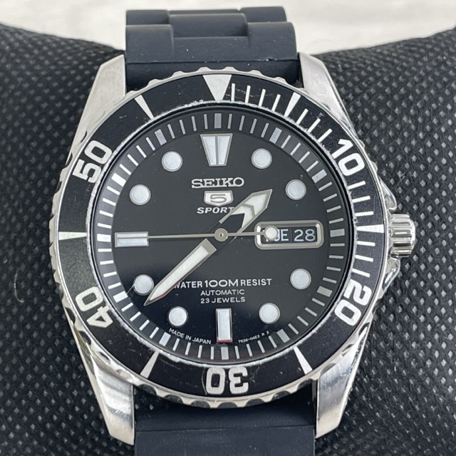楽天市場】質屋 腕時計 稼働 セイコー 5 ファイブ SEIKO アイスブルー