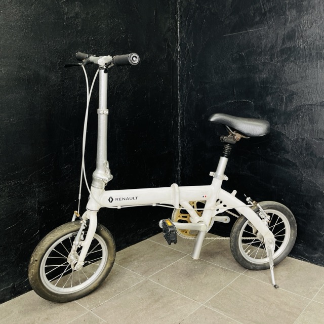 ルノー 折りたたみ銀輪 【中古】 RENAULT LIGHT8 白いこと 14in ミニベロ 折り畳み サイクリング 現況品 / 517141