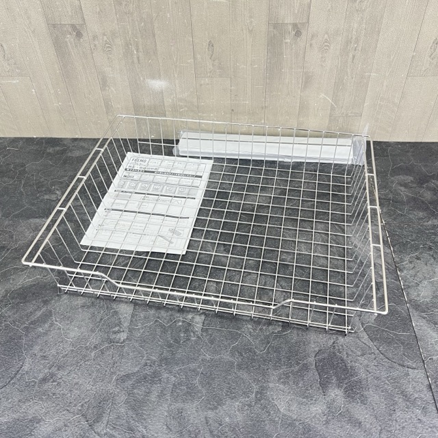 ★お買い物マラソン 期間中限定 ポイント10倍★未使用 南海プライウッド N3BS-D4W06-ST キッチンパネル収納 フリモ バスケット 奥行440mm 幅600mm シルバー /65541在★3