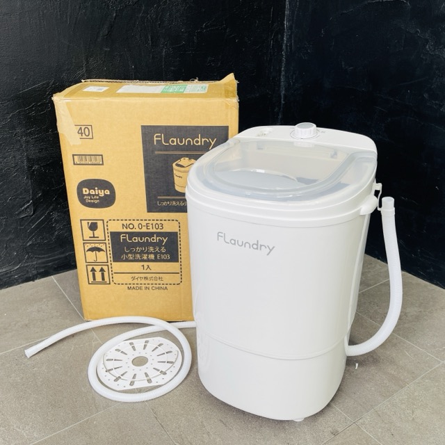 美品 フランドリー・しっかり洗える小型洗い濯ぎ機 【中古】動くこと引き受ける Daiya 金剛石 E103 3.0kg 1kg干上がる相応う ミニ洗い濯ぎ機 057007 / 23942