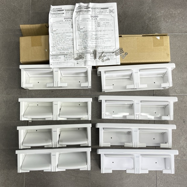 ★お買い物マラソン期間中限定 ポイント10倍★展示未使用 TOTO トイレ紙巻器 8点 YH60N YH650 ＃NW1 ホワイト 棚付き二連紙巻器 ペーパーホルダー トートー トイレアクセサリー 【中古】/516044｜urica店 12,210円