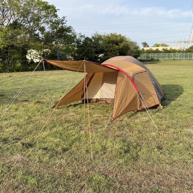 スノーピーク テント 【中古】snow peak SDE-001R アメニティドーム M 3-4人用 アウトドア キャンプ アップライトポール付き / 516544
