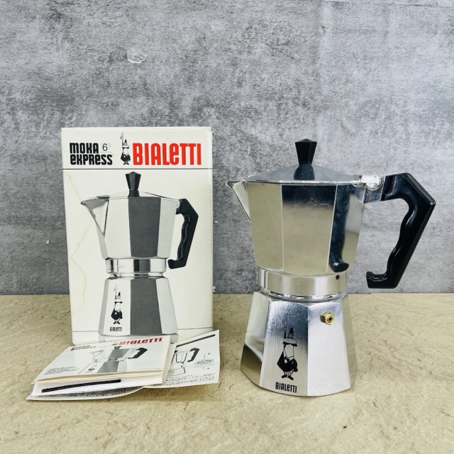 BIALETTI MOKAEKPRESS エスプレッソ製造会社 直火式 イタリア製 【中古】ビアレッティアウトドア 難民キャンプ/900951