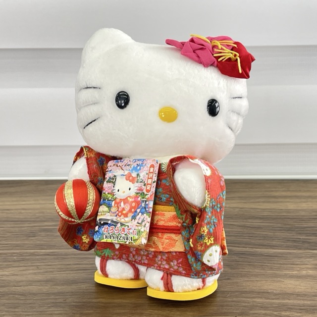 ハローキティ ご当地 ぬいぐるみ 金沢限定 【中古】美品 タグ付き サンリオ キティちゃん 約18cm マスコット 着物 / 516069 16,863円