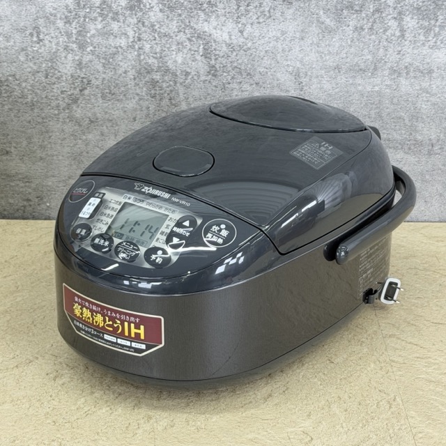 ★百貨店大売り出し継続期間中制限事項 尖んがり10倍★見せびらかす品 IH炊飯ジャー 炊飯器 【中古】動くこと引き請ける ZOJIRUSHI 象印マホービン 限界炊き NW-VR10 黒いこと 1.0L 5.5合炊き 2026年製 / 517090