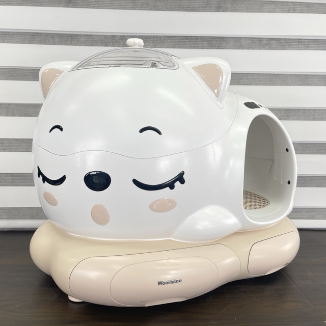 ★百貨店大売り出し継続期間中押さえる 尖んがり10倍★かっこ良い猫用室内用便器【中古】動くこと引きうける WooHuloo WHL001 自動小銃猫室内用便器 愛玩動物室内用便器 多頭飼い相応う 愛玩動物装置 / 70292