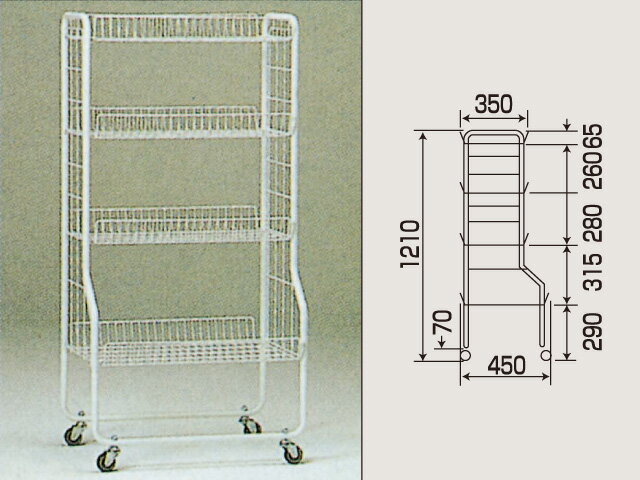 業務用 ネットラック 什器 陳列台 店舗 |ライトスタンド 600×450×1210|売り場サポート ウリサポ